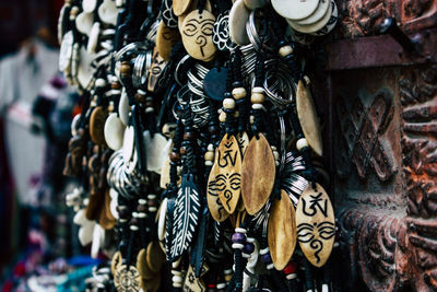 Clothes for sale at market stall