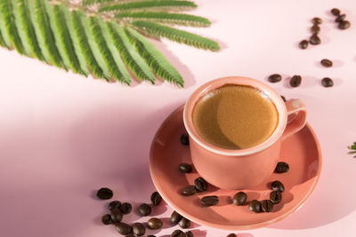 Close-up of coffee on table