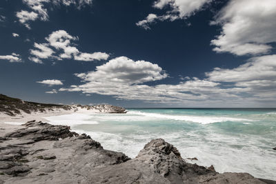 Scenic view of sea against sky