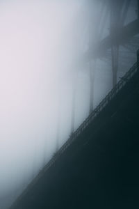 Bridge against sky during winter