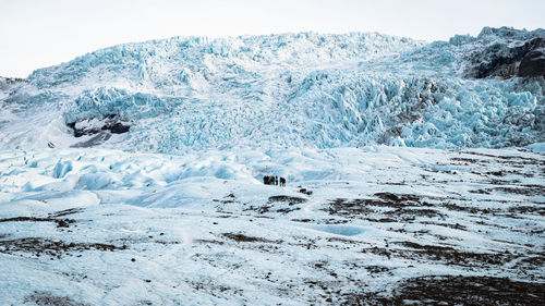 Hiking the glacier