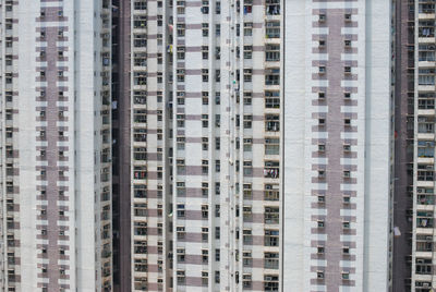 Full frame shot of residential building in city