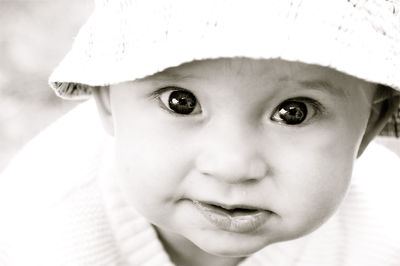 Close-up portrait of cute boy