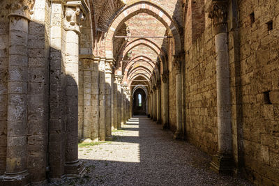 Corridor of old building