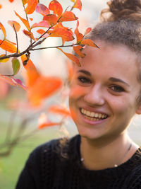 Portrait of a smiling young woman