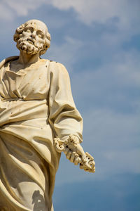 Low angle view of statue