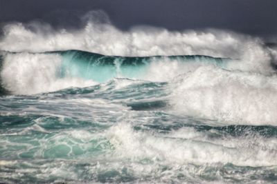 Scenic view of sea waves