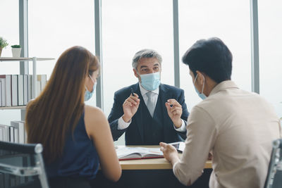 Group of people at restaurant