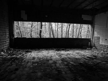 Empty benches in the dark