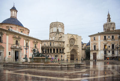Square of saint mary's, valencia, spain