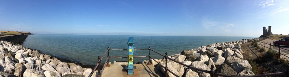 Panoramic view of sea against sky