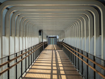 Empty corridor of building