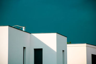 Low angle view of building against clear sky