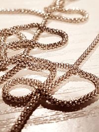 Close-up of necklace