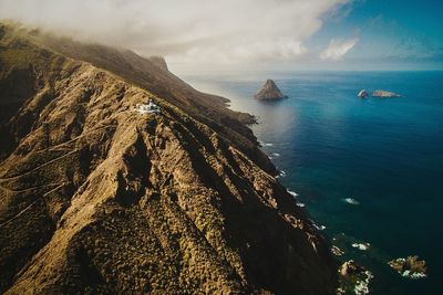 Panoramic view of sea against sky