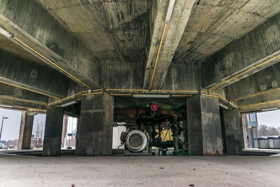 Bicycles in old abandoned building