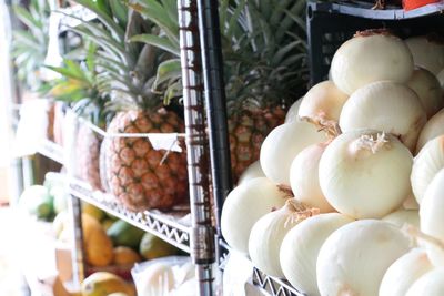 Close-up of vegetables for sale in market