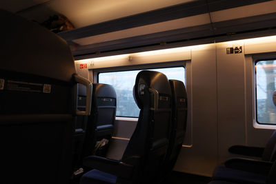 On board of a train running in germany.