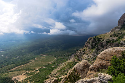 Scenic view of landscape against sky