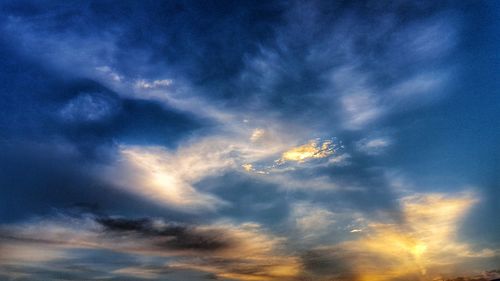 Low angle view of cloudscape