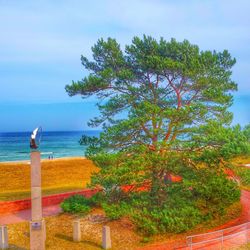 Scenic view of sea against sky