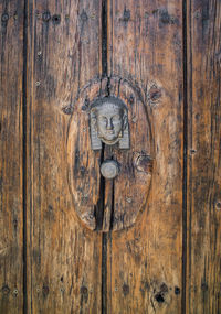 Full frame shot of old wooden door