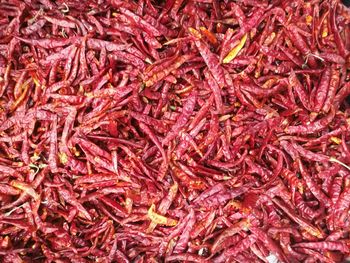 Red dry spicy chili texture