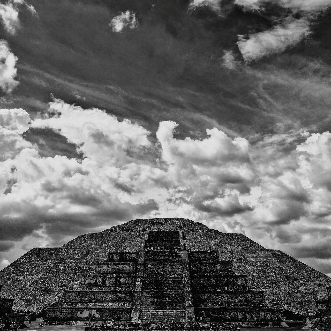 history, cloud - sky, low angle view, built structure, architecture, the past, sky, pyramid, ancient civilization, ancient, building exterior, travel destinations, old ruin, day, no people, outdoors