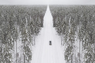 View of winter road