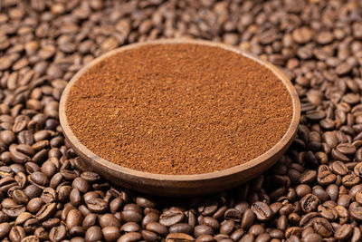 Close-up of coffee beans