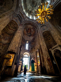 People in temple