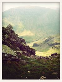 Scenic view of mountains