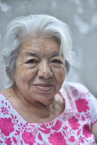 Portrait of woman smiling