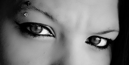 Close-up portrait of woman