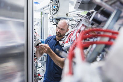 Man working in modern factory