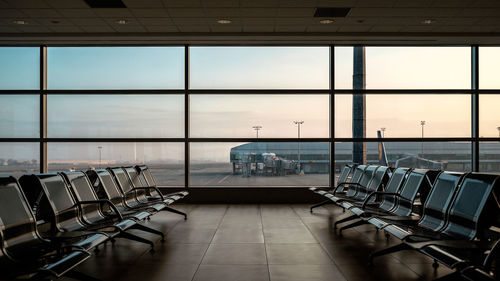 Empty seats in airport