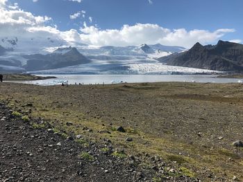 Scenic view of landscape against sky