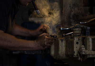 Man working in factory