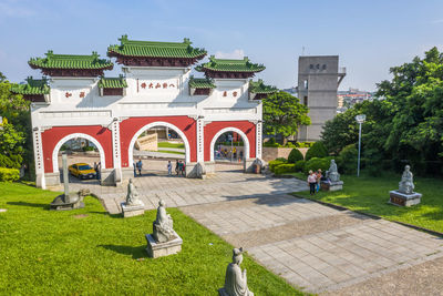 View of historic building against sky