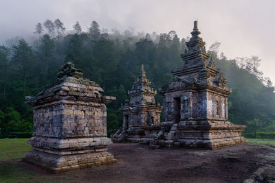 Exterior of temple against sky