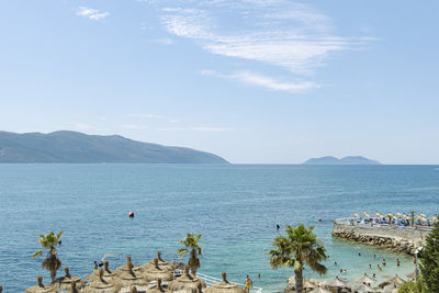 Scenic view of sea against sky