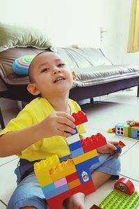 Portrait of cute boy