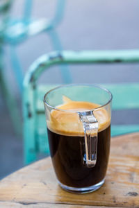 Close-up of drink on table