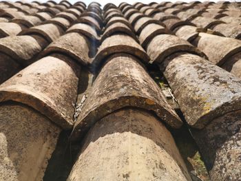 Full frame shot of roof tiles