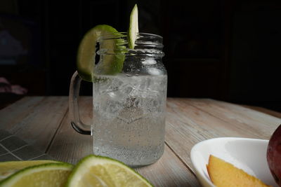 Close-up of drink on table