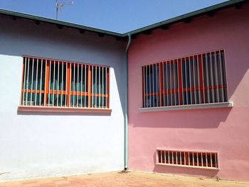 Buildings against blue sky