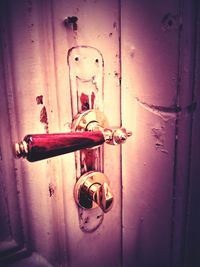 Close-up of closed door