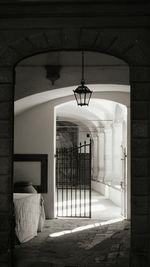 Interior of empty corridor