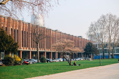 Buildings against sky in city