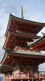 Low angle view of temple